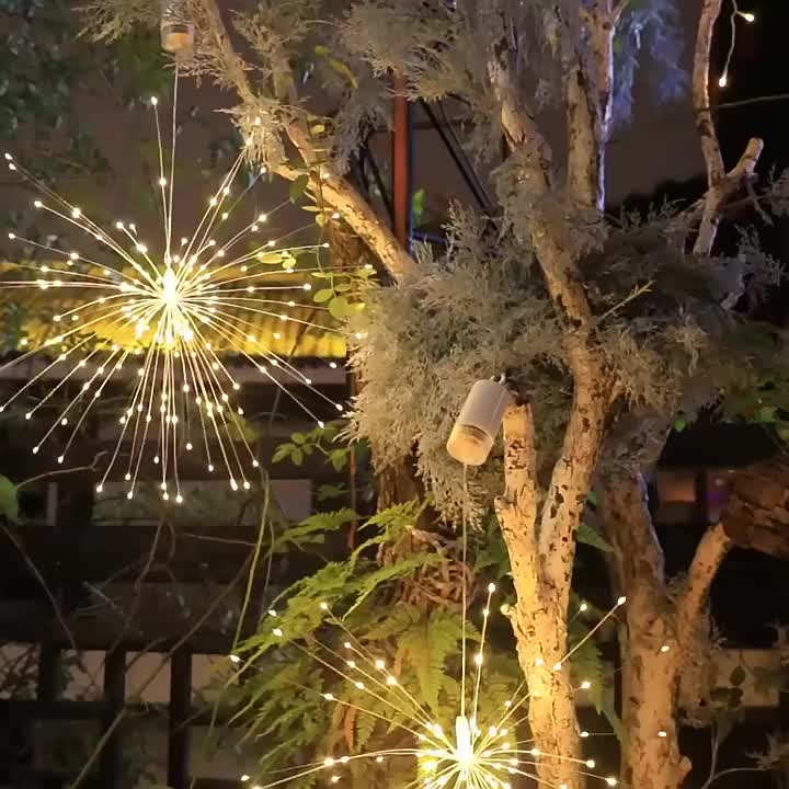 Ryvine - 90-Bulb Solar LED Garden String Lights