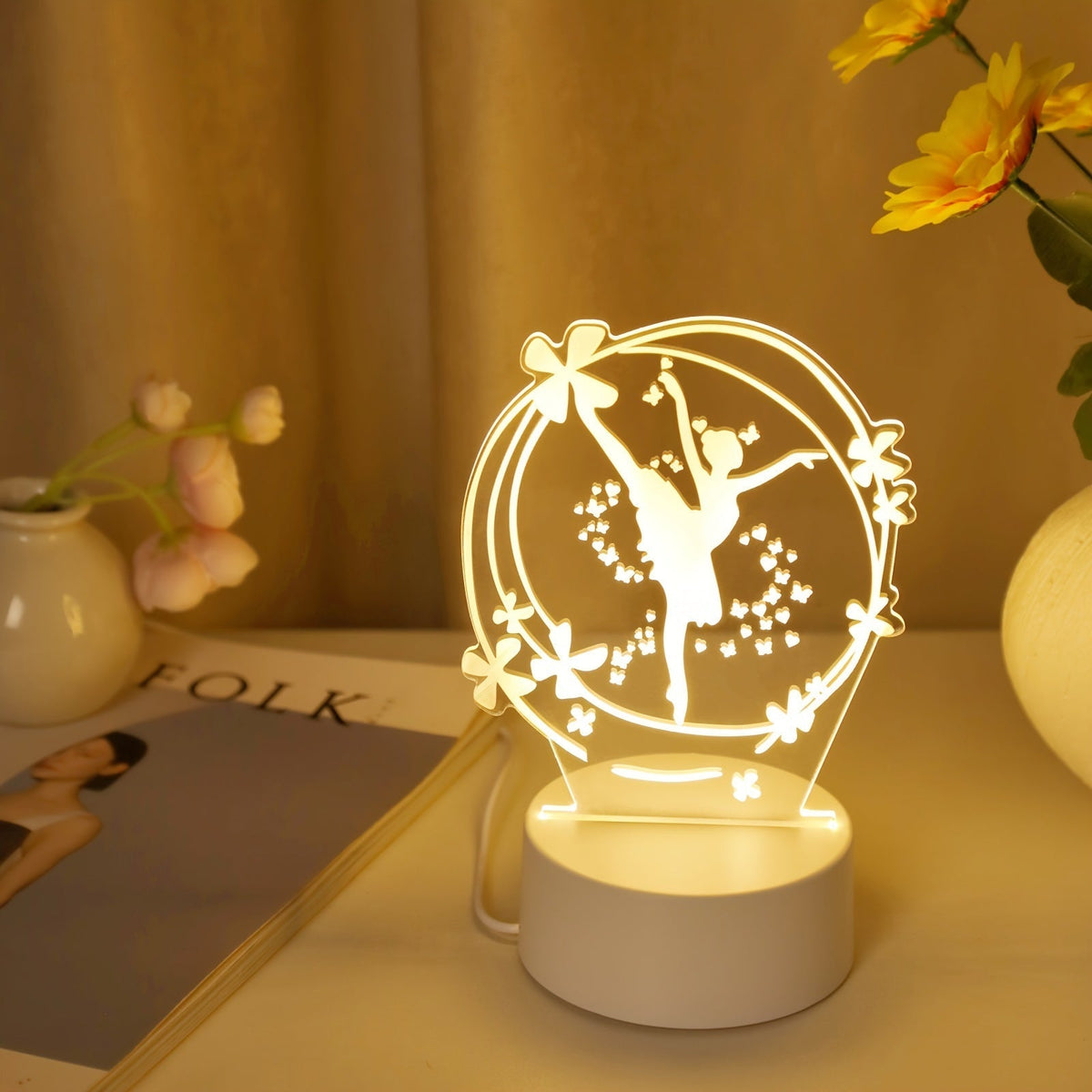 LumiDance - 3D LED Ballet Night Light