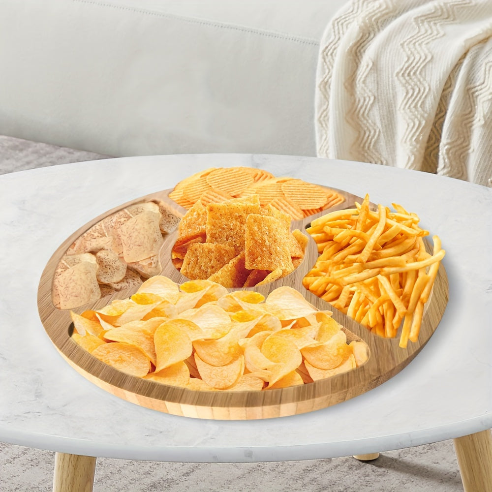 BambooServe - Round Bamboo Serving Board for the Kitchen