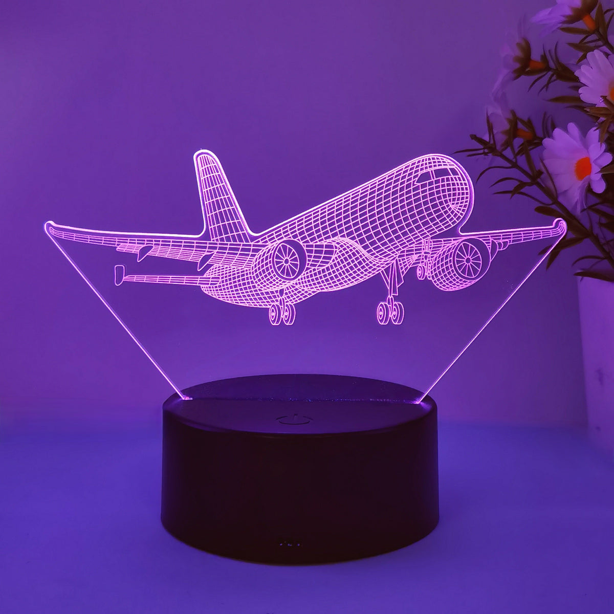 SkyGlow - 3D Airplane LED Night Light with USB Power