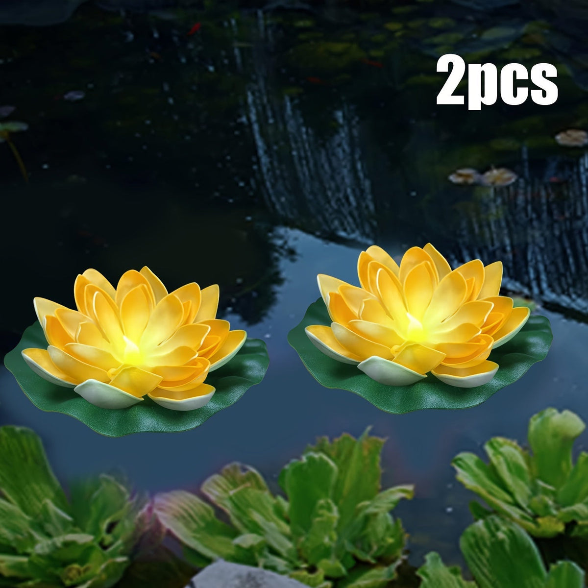 Upetal - Lotus-Shaped LED Solar Garden Lanterns