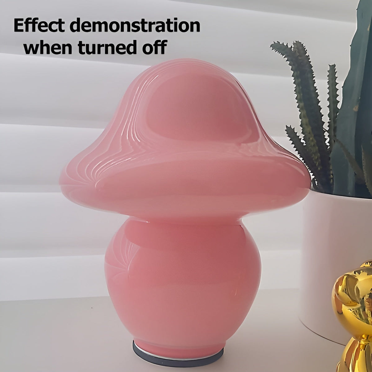 MushroomDream - Glass Mushroom Lamp for a Magical Ambiance