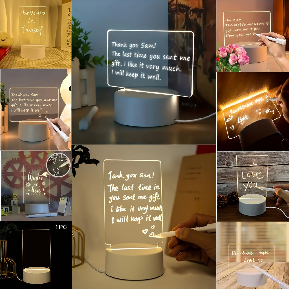 Camscribe - Elegant LED Table Lamp with Pen Holder