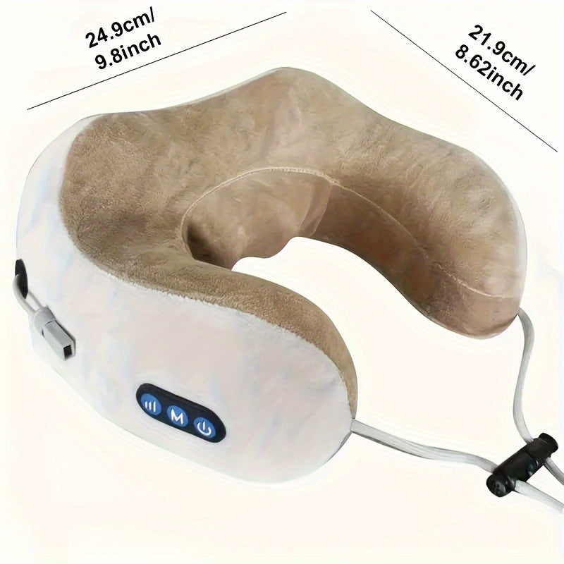CushionCraft - Massaging U-Shaped Cervical Pillow for Optimal Comfort