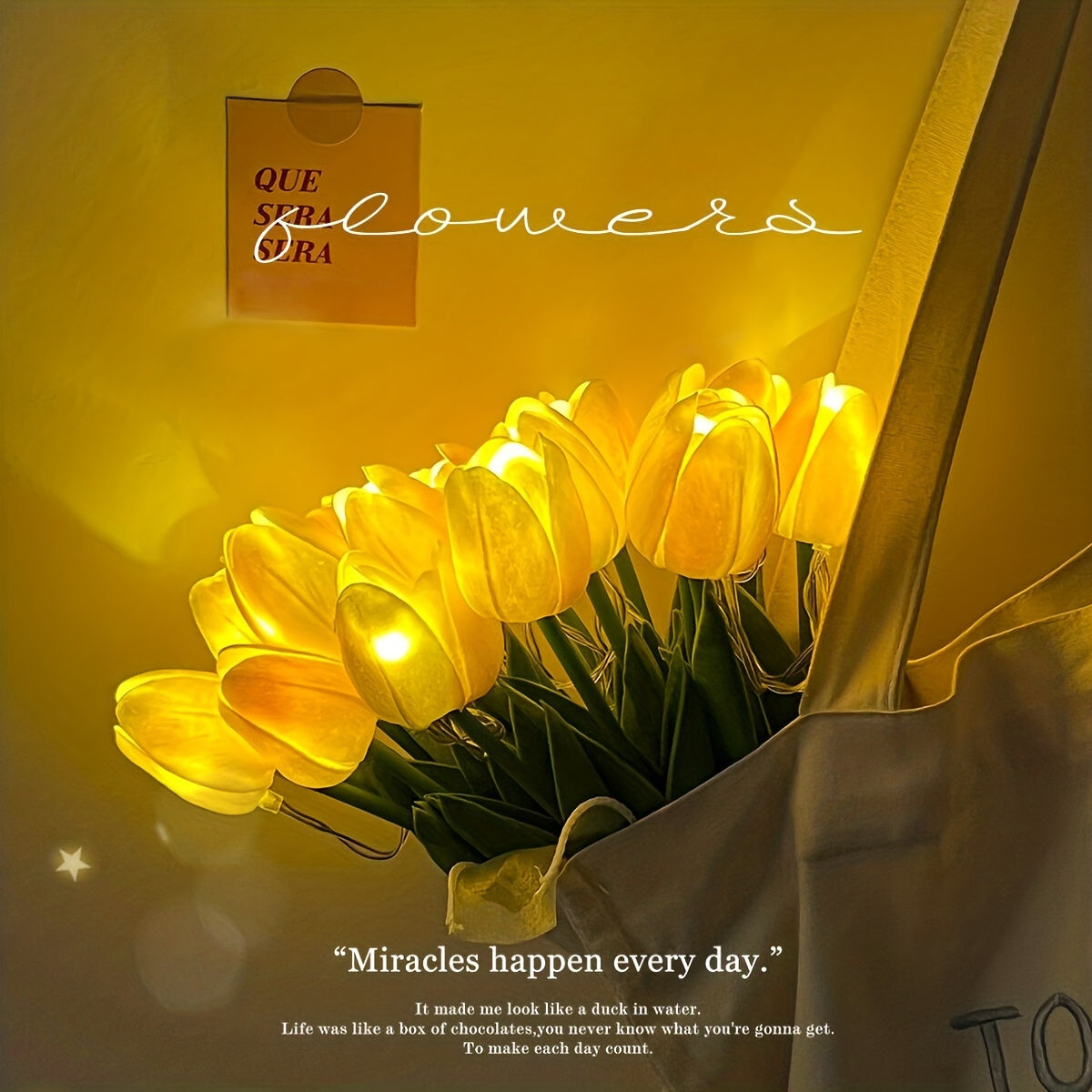 LumiBloom - Bouquet of 10 LED Tulip Table Lamps