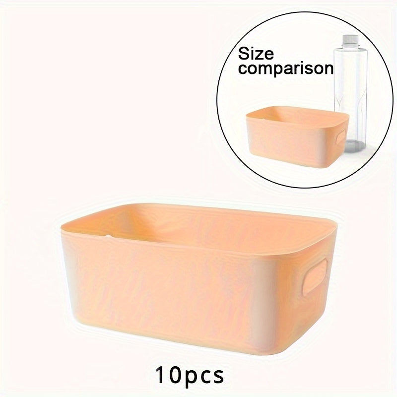 OrganiseerGemak - Set of 10 Wall-Mounted Storage Boxes for Cosmetics and Snacks