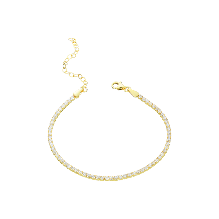 Lumia - Bracelet iced luxe en argent doré scintillant