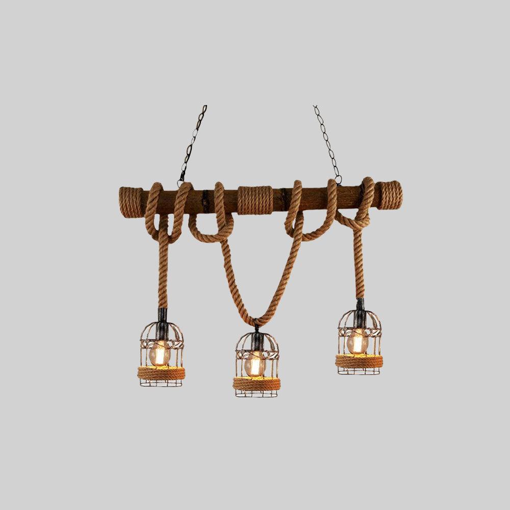 Swendale - Retro Wood and Metal Pendant Light for Cozy Interiors