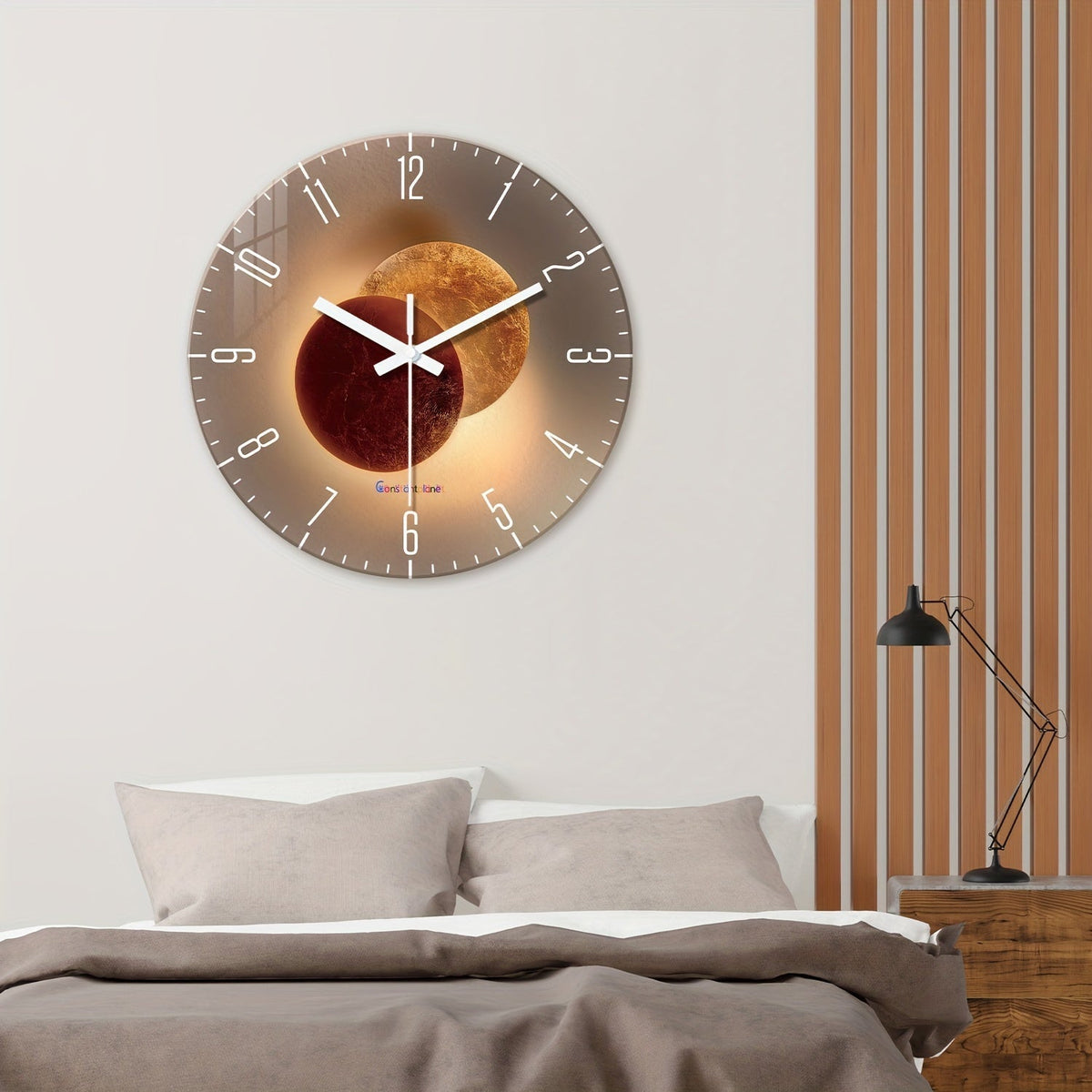 CosmicLight Clock - Planet-Pattern Wall Clock