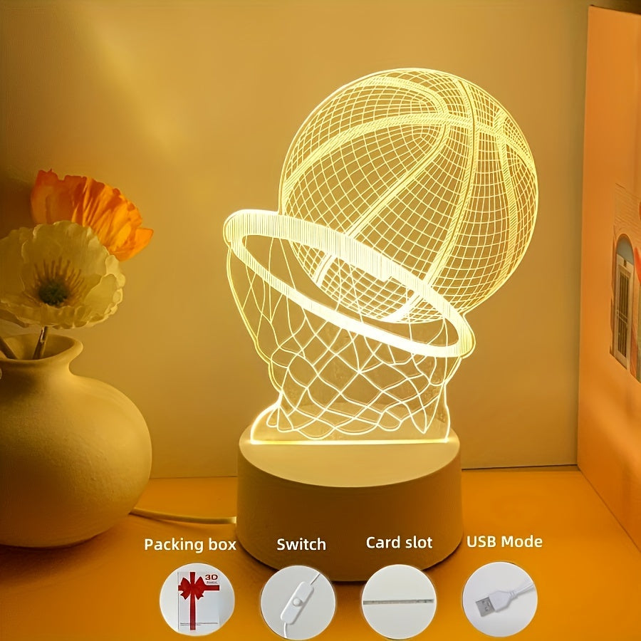 Jorbounce - 3D LED Basketball Table Lamp