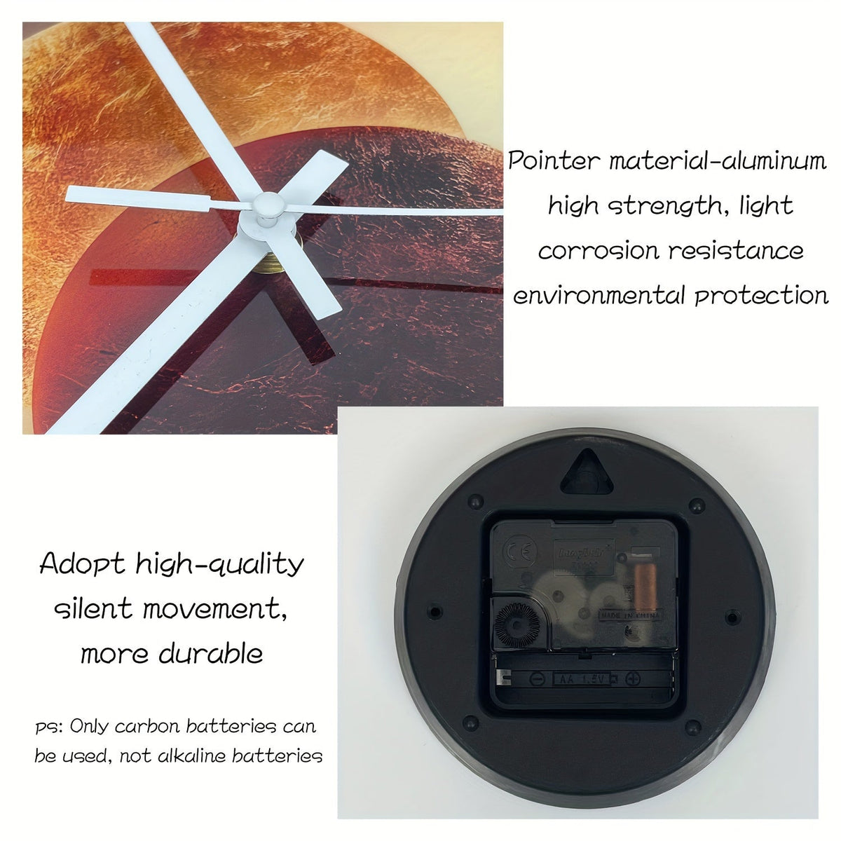 CosmicLight Clock - Planet-Pattern Wall Clock