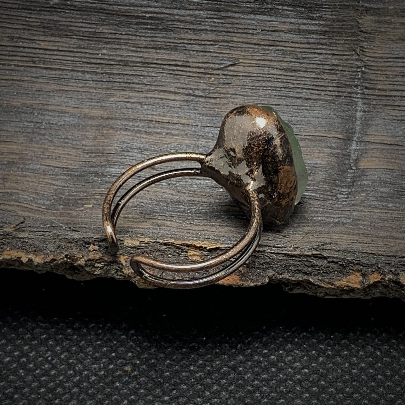 Selina - Bague pierre de naissance naturelle brute réglable
