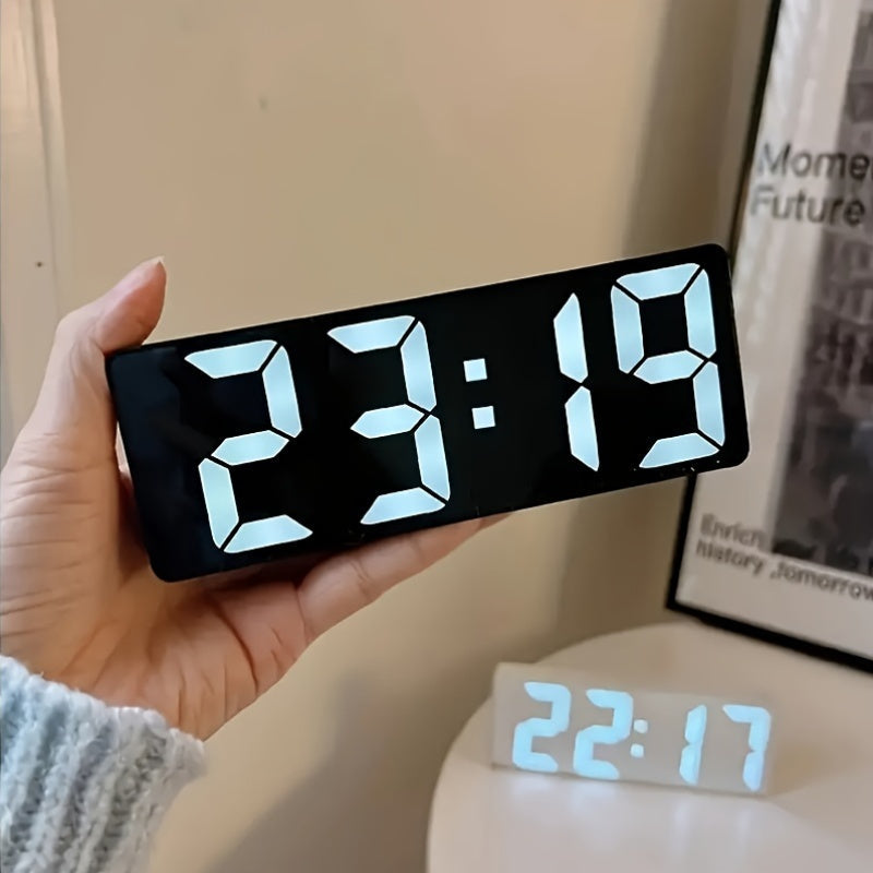 DigiGlow Clock - Modern LED Alarm Clock with Display and Voice Control