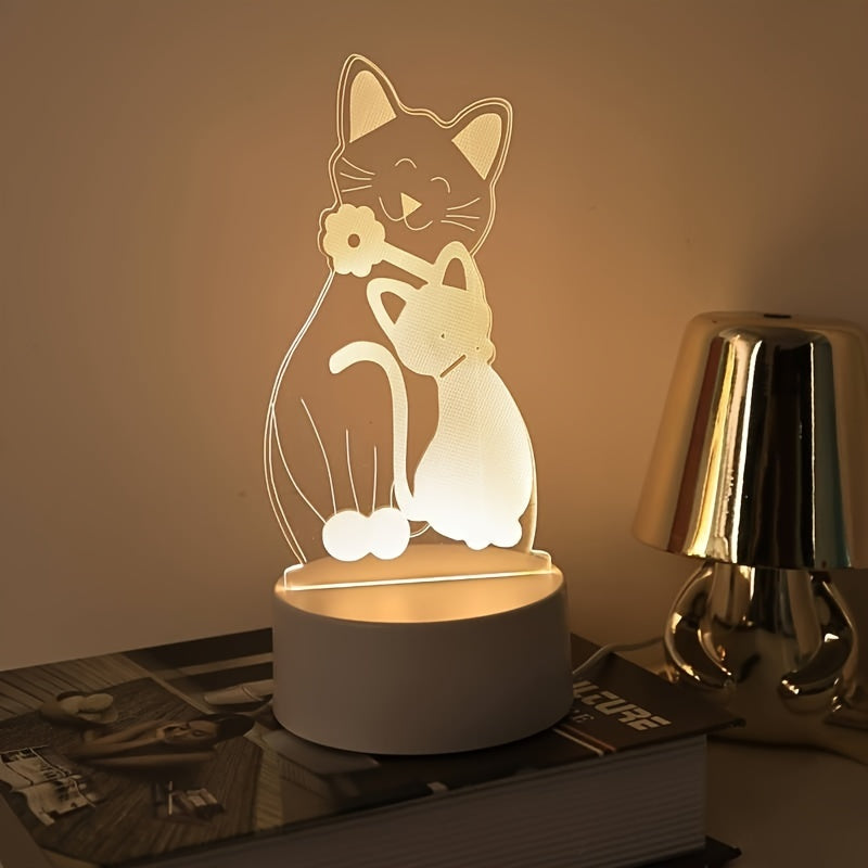 GlowPair - Art Deco Glass Night Light for the Bedroom