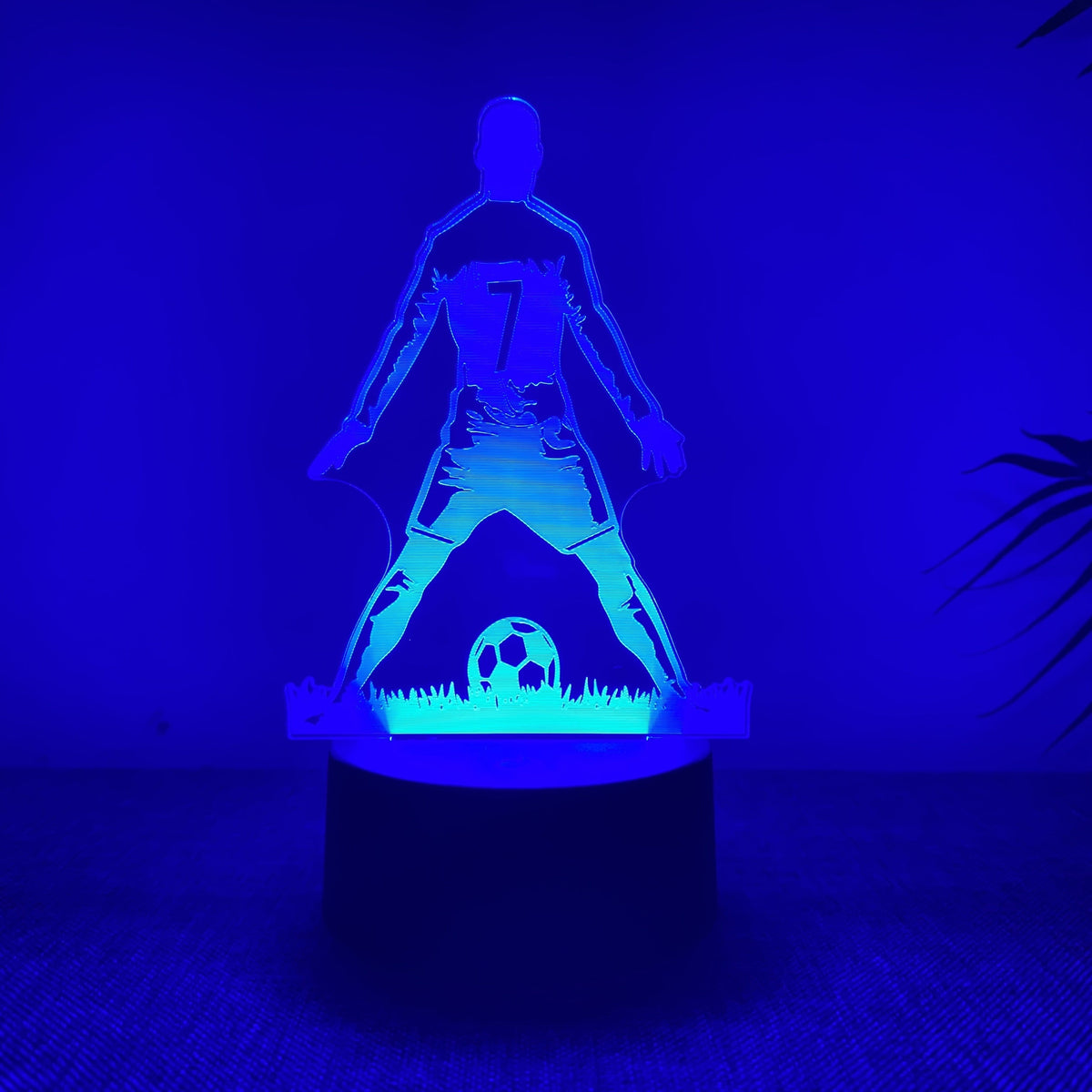 SportGlow - 3D Soccer Player Color-Changing LED Night Light
