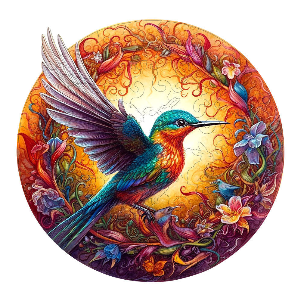 WoodenPuzzle - Floating Hummingbird Wooden Art Jigsaw Puzzle