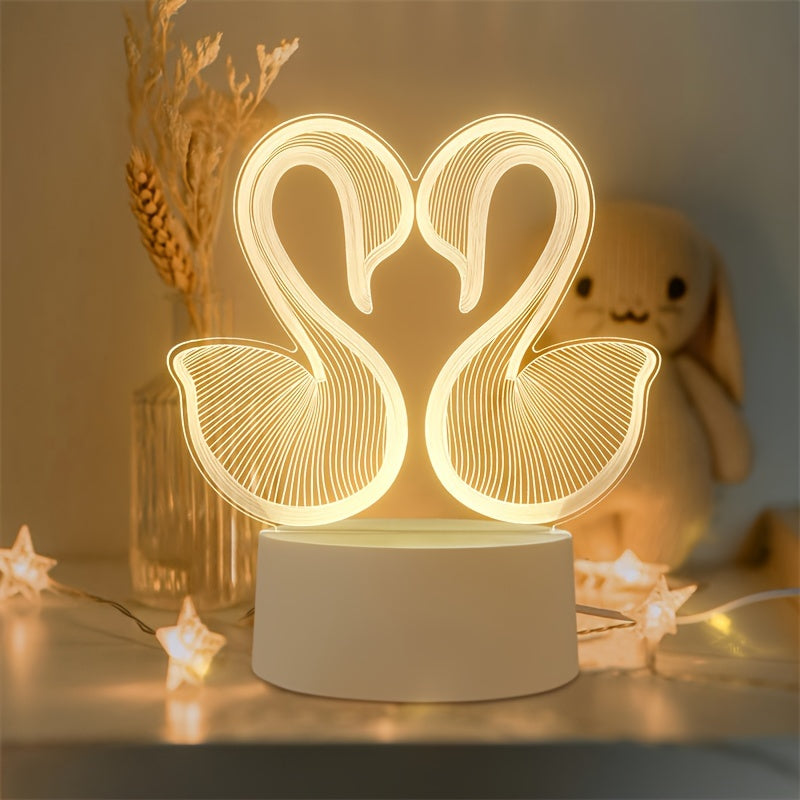 Dulcette - Modern Acrylic 3D LED Table Lamp