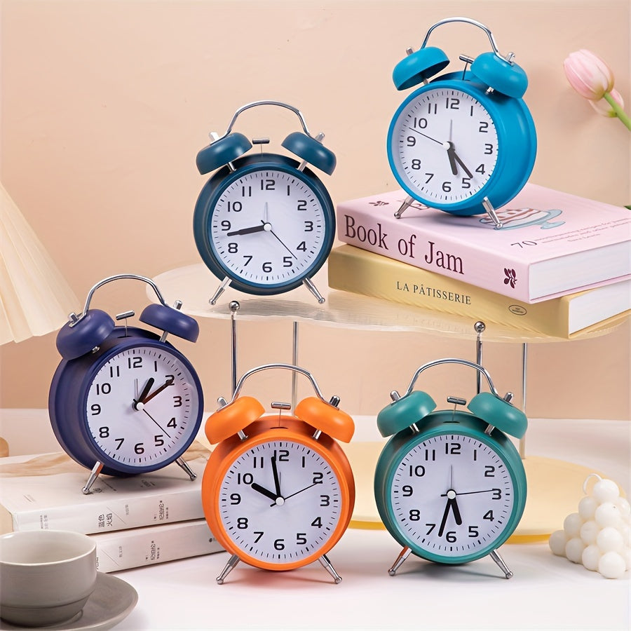 TimeRing Clock - Retro Metal Alarm Clock with Timeless Design