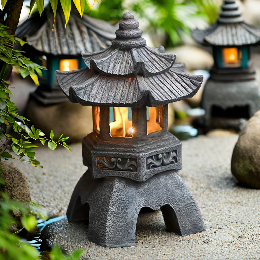 Uharmo Lantern - Solar Zen Garden Lantern