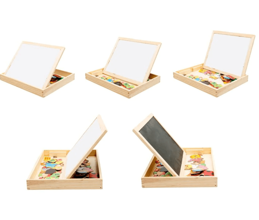 MagniWrite Board - Double-Sided Magnetic Drawing Board for Kids