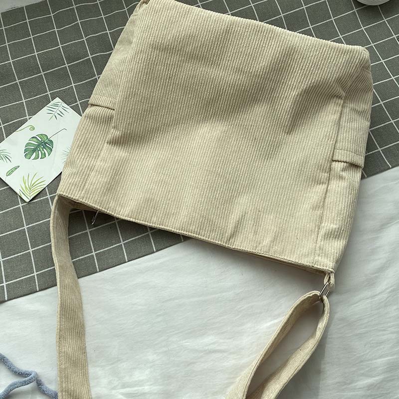 StyleLoom - Sac Bandoulière Velours Côtelé Luxe