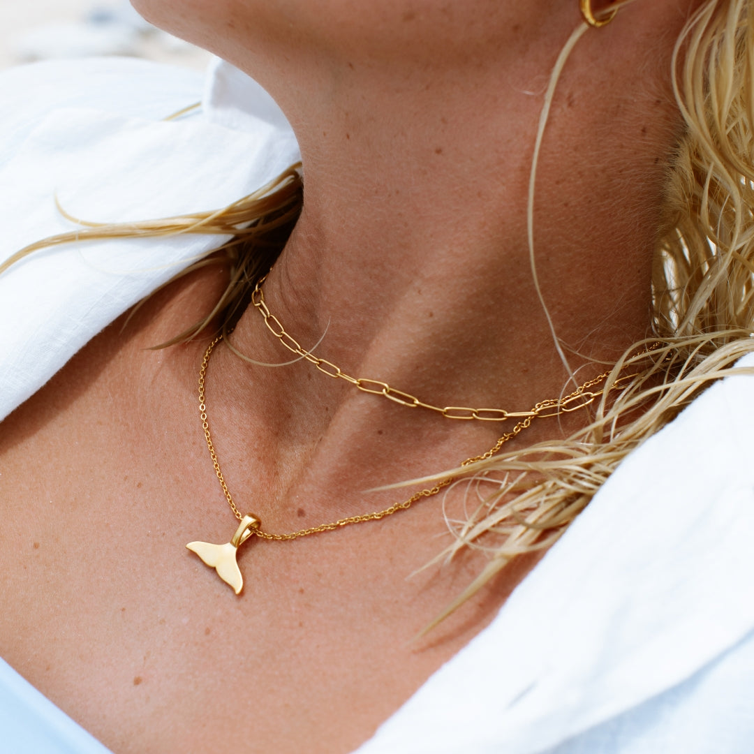 Lina - Collier choker maille trombones
