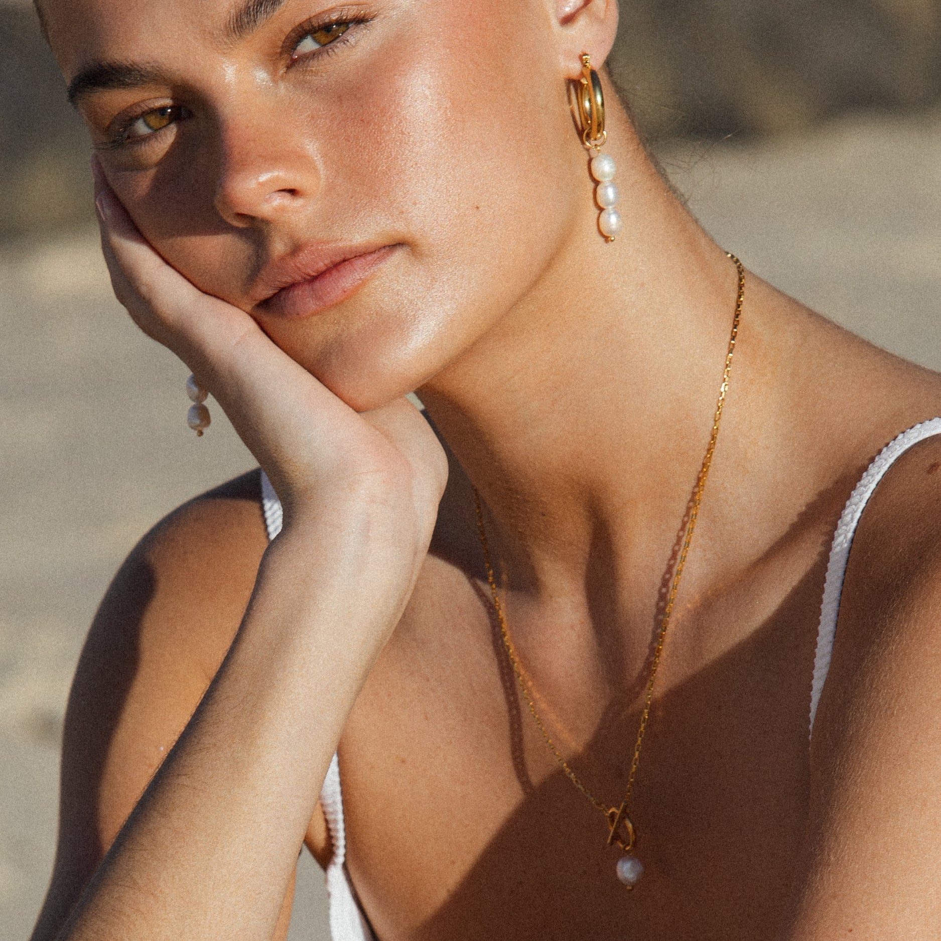 Lucía - Collier perle avec fermeture élégant