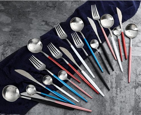 EliteDine - 24-Piece Gold and Silver Cutlery Set for Luxury Dining