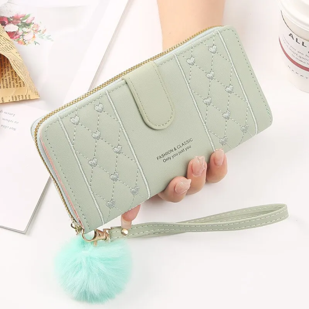 EmbroiWallet - Portefeuille Brodé avec Bracelet