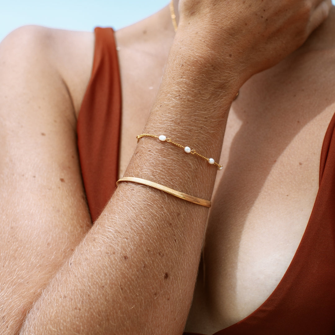 Lana - Bracelet chevron élégant