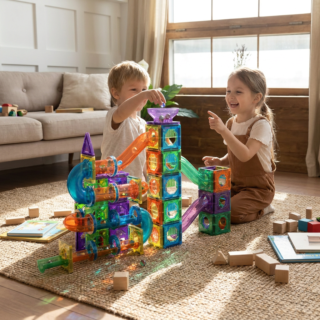 Blocs magnetiques LED enfants lifestyle