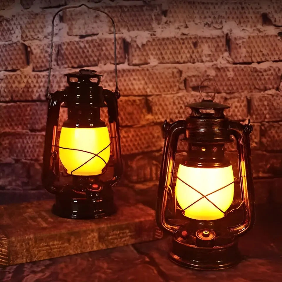TimelessBlaze - Industrial LED Flame Lamp for Cozy Evenings Outdoors
