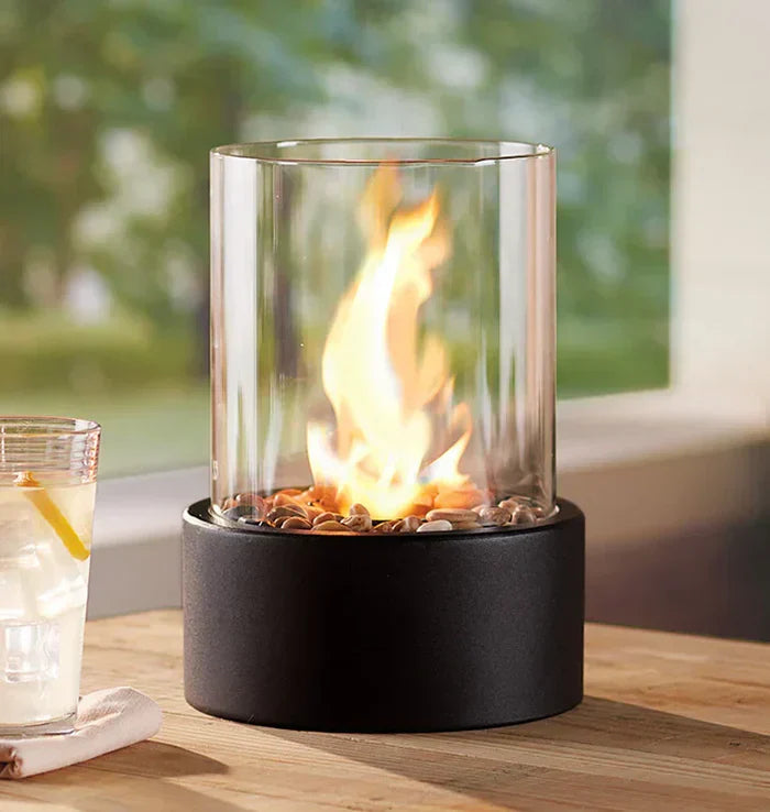 GlowLuxe - Lanterne de Table Feu Portable Élégante