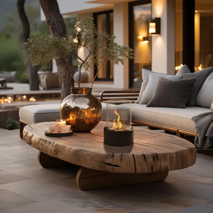 GlowLuxe - Lanterne de Table Feu Portable Élégante