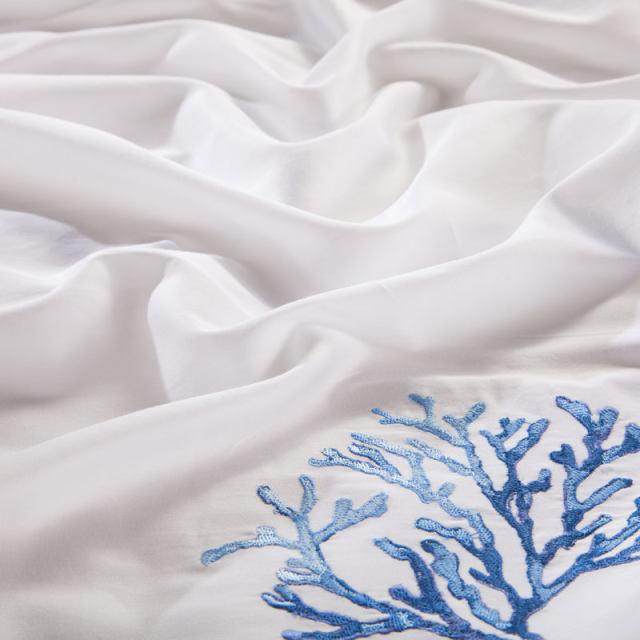Blue Coral - Luxury Egyptian Cotton Duvet Cover
