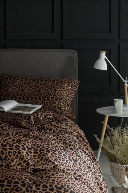 Leo Print - Luxury Egyptian Cotton Duvet Cover Set