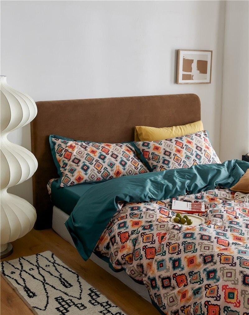 Casablanca - Egyptian Cotton Duvet Cover Set with Oriental Print