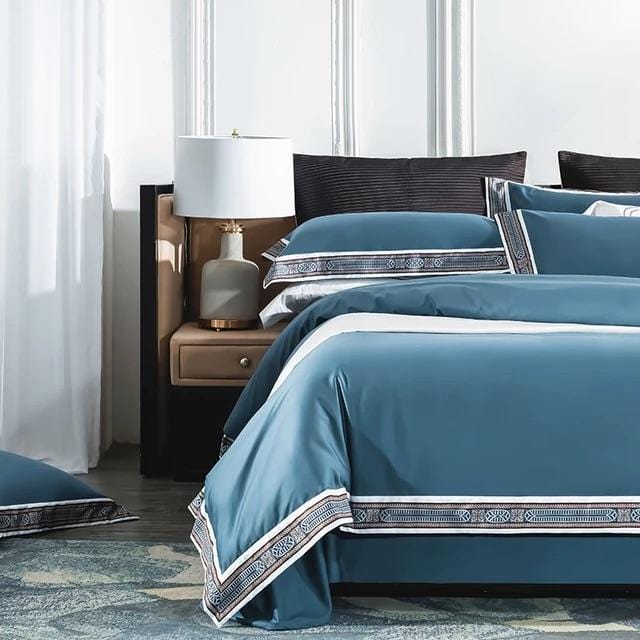 Venice - Parure de housse de couette de luxe en coton égyptien