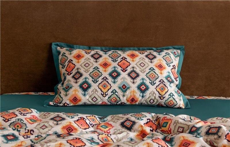 Casablanca - Egyptian Cotton Duvet Cover Set with Oriental Print