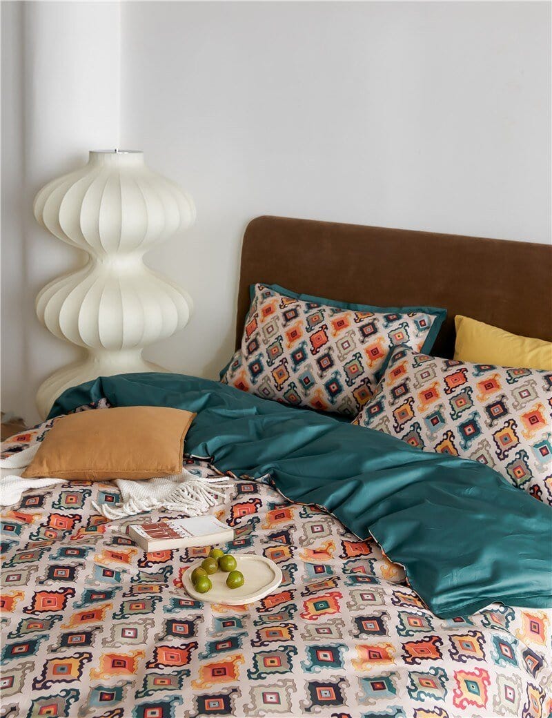 Casablanca - Egyptian Cotton Duvet Cover Set with Oriental Print