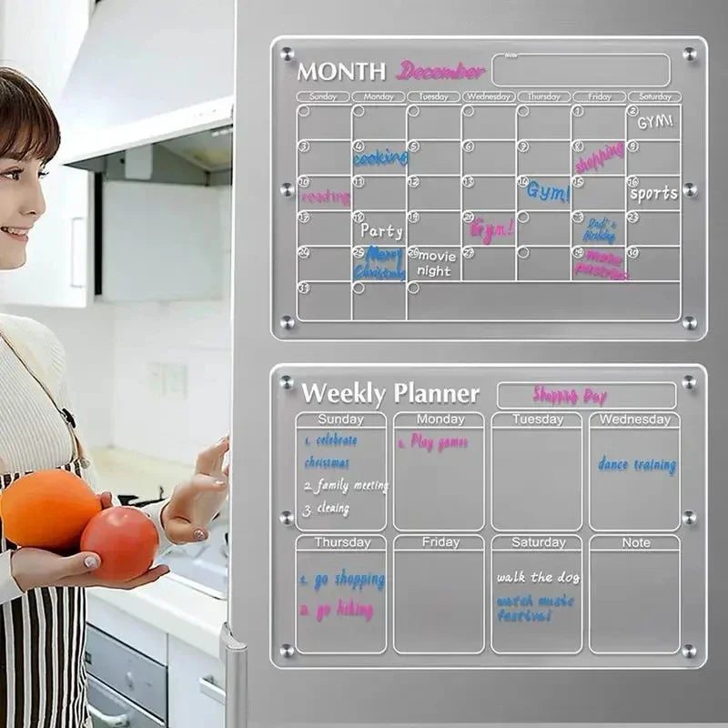 Calendly - Tableau Calendrier Magnétique en Acrylique