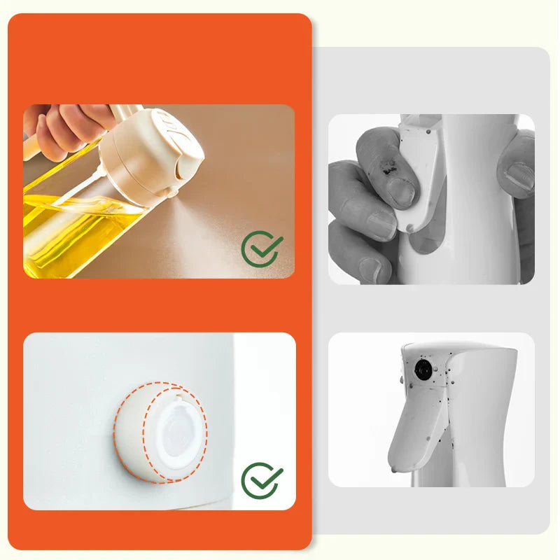 AlioDrizzle - 2-in-1 Oil Sprayer and Dispenser for Healthy Cooking
