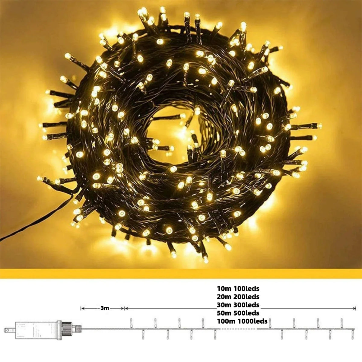 Kerst Delight - Outdoor LED Curtain String Lights
