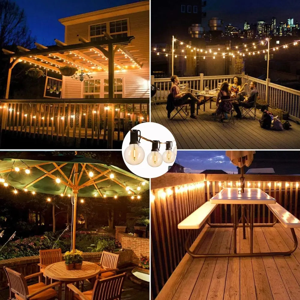 Guirlande Lumineuse Solaire LED Deluxe - Éclairage d'Ambiance Sans Fil pour Jardin