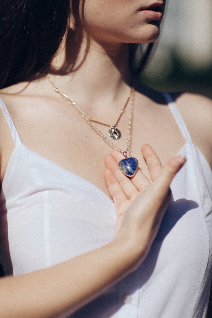 Althea - Collier en lapis-lazuli naturel