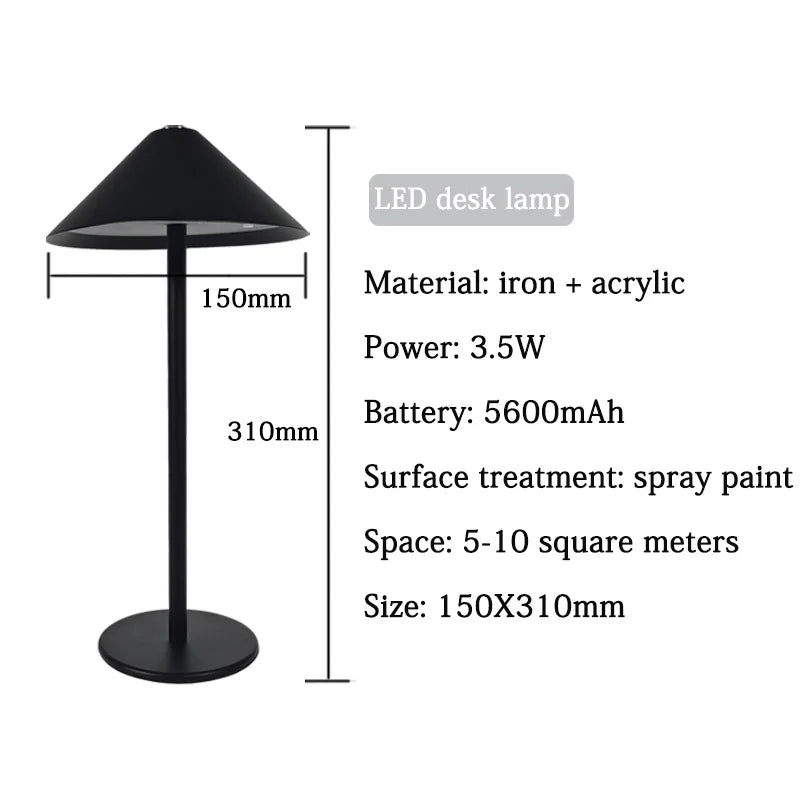 GoLumina - Cordless Desk Lamp with Adjustable Brightness
