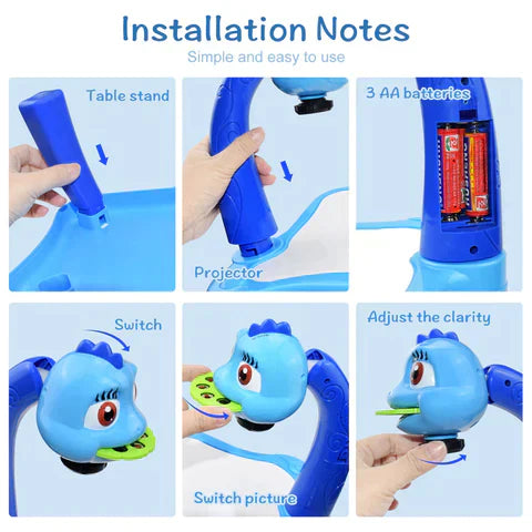 DinoSketch Board - Tableau à Dessiner avec Set 12 Pièces