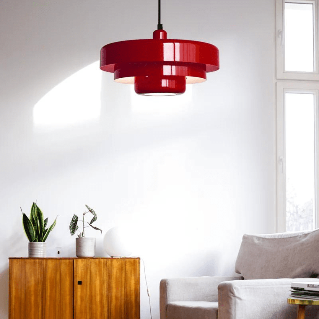 VintageAura Bauhaus LED Pendant Light - Timeless Vintage Fixture for the Living Room