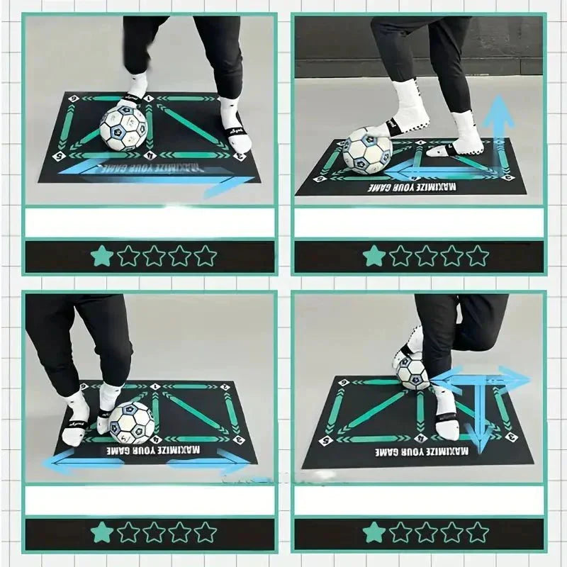 Junior Soccer Skills Coach Mat - Kids' Football Training Mat