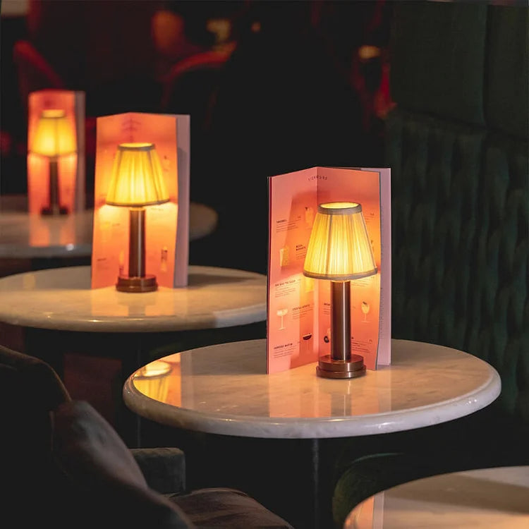 GleamLight - Raw Brass Table Lamp for Refined Lighting
